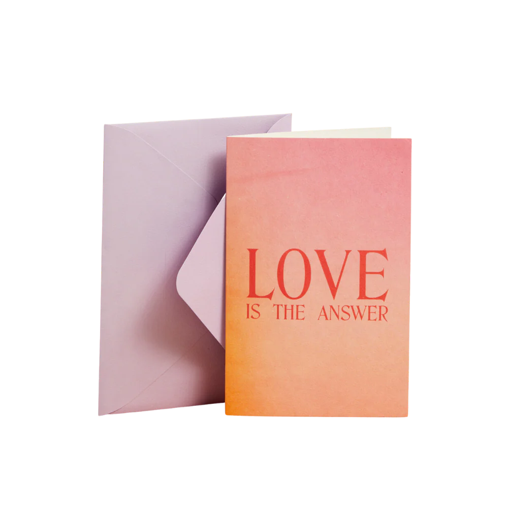 Love Is The Answer Card